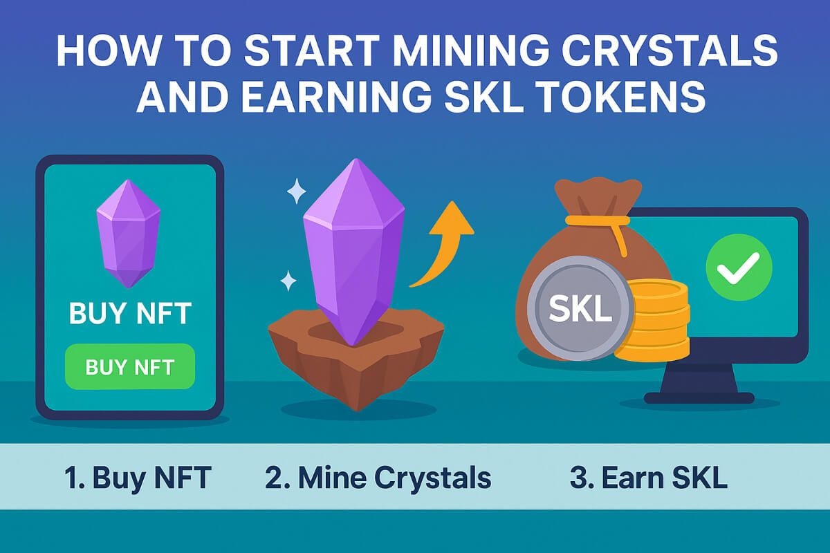 How to Start Mining Crystals and Earning SKL Tokens?
